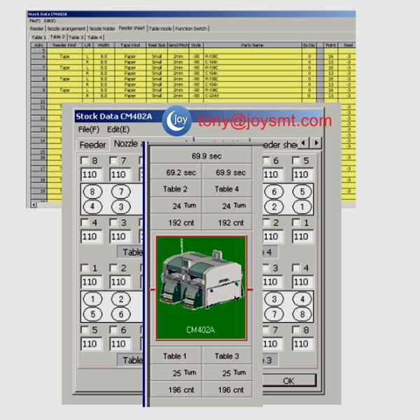 Panasonic CM602 Machine Process optimization methods